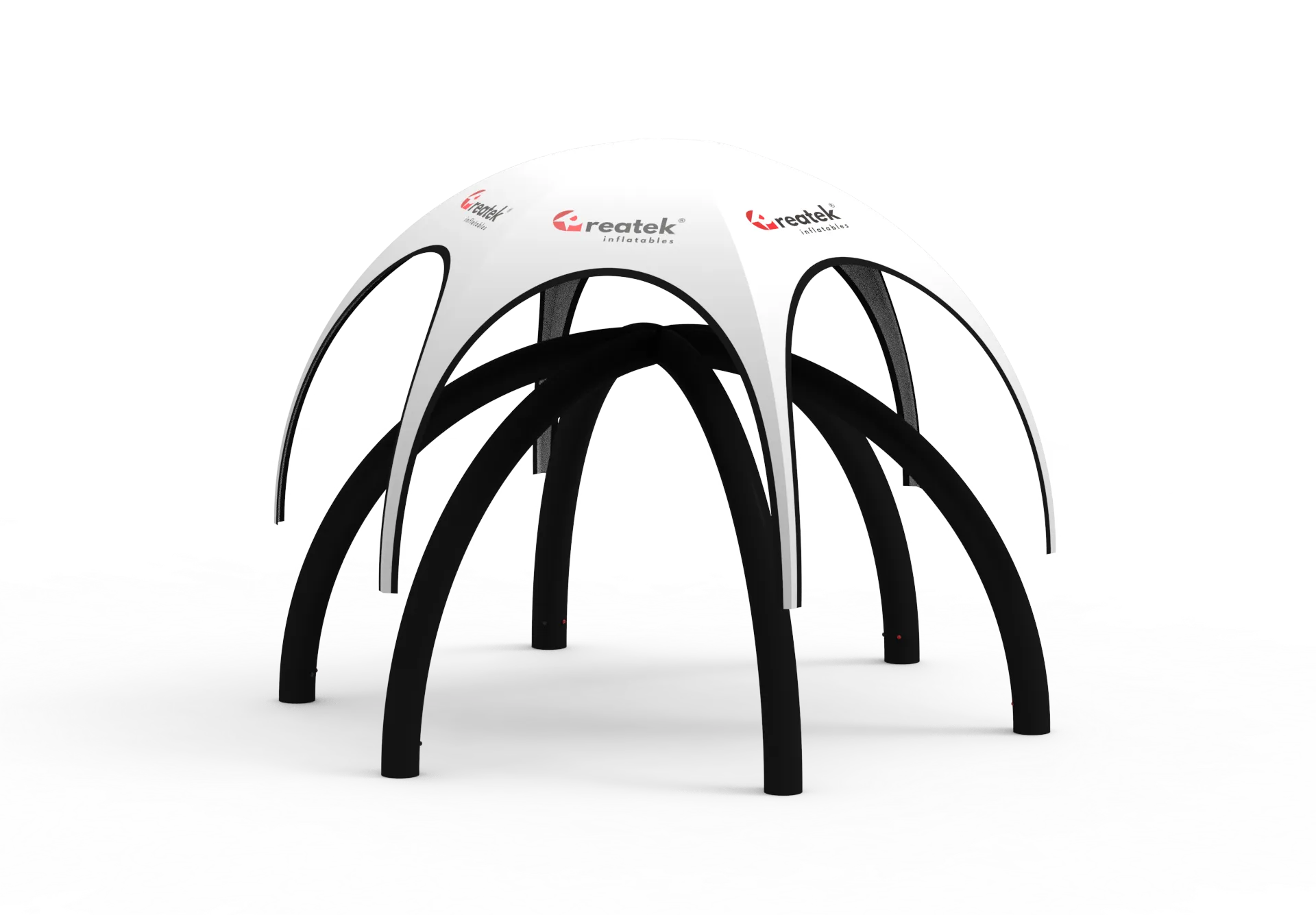 Pneumatický reklamný spider stan 6 m s potlačou