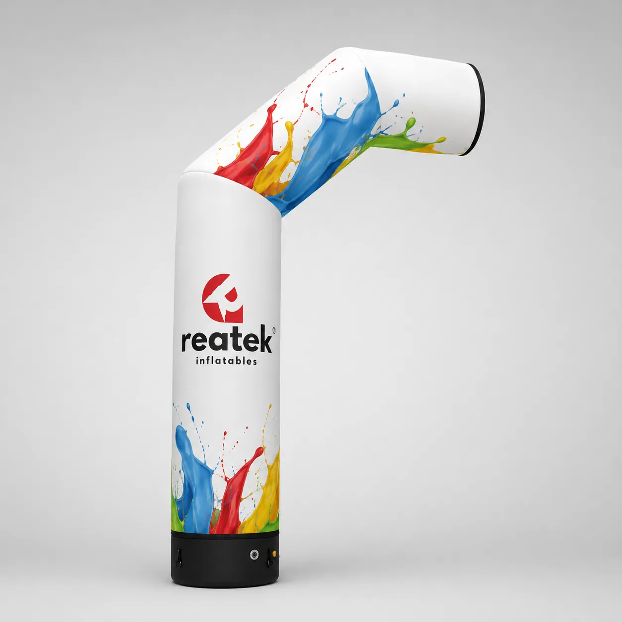 Pneumatický reklamný lomený stĺp s potlačou