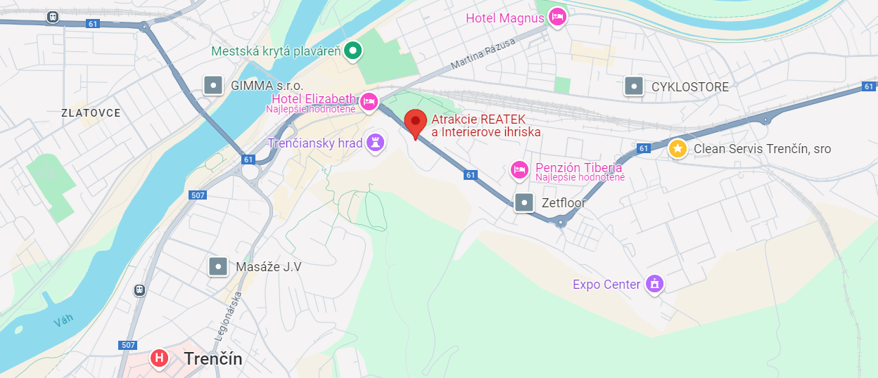 mapa Reatek